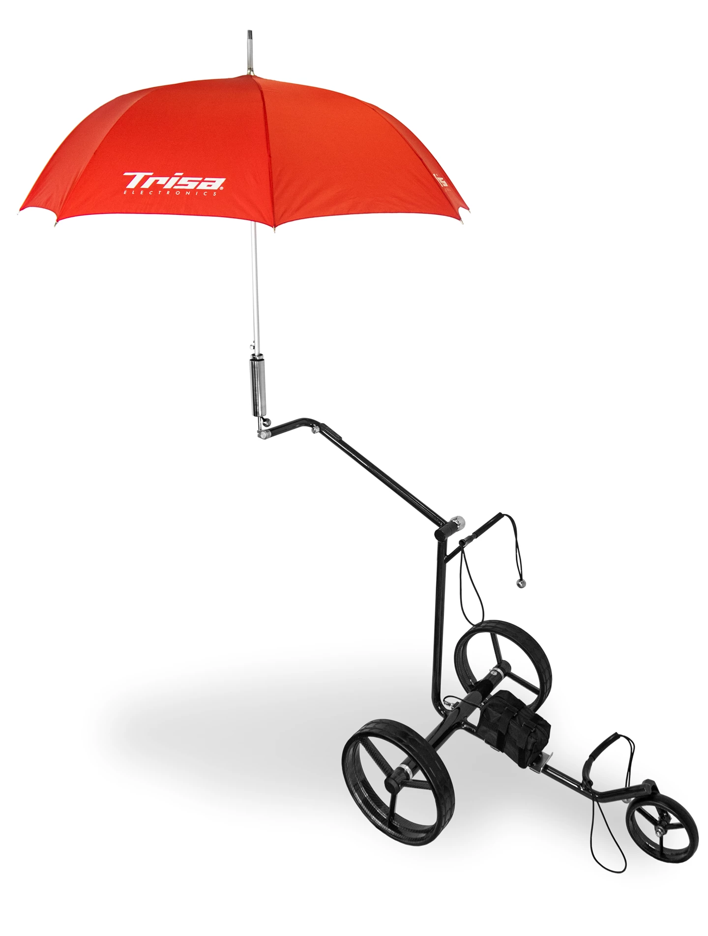 Elektrischer Carbon Golftrolley mit Schirmhalter